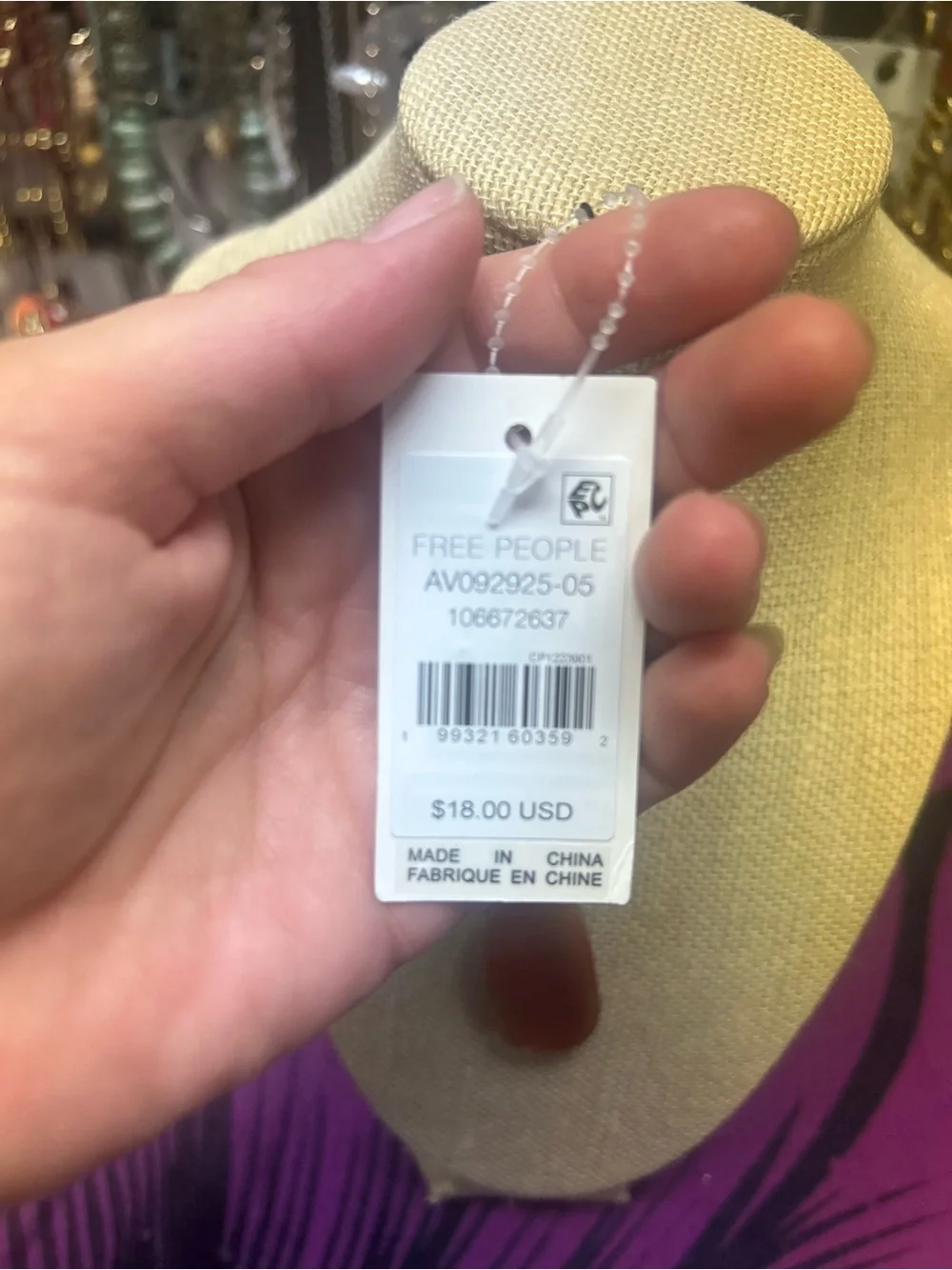 NWT Free People Molten Stone Phone Charm